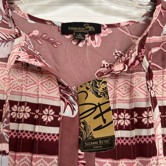 Small Suzanne Betro Blouse NWT pink - Picture 3 of 10